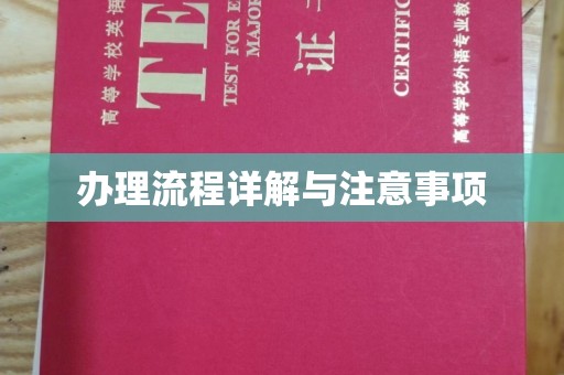 肇州办理流程详解与注意事项